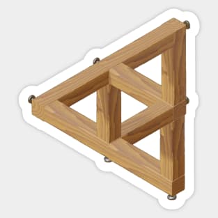 Penrose triple tribar Sticker